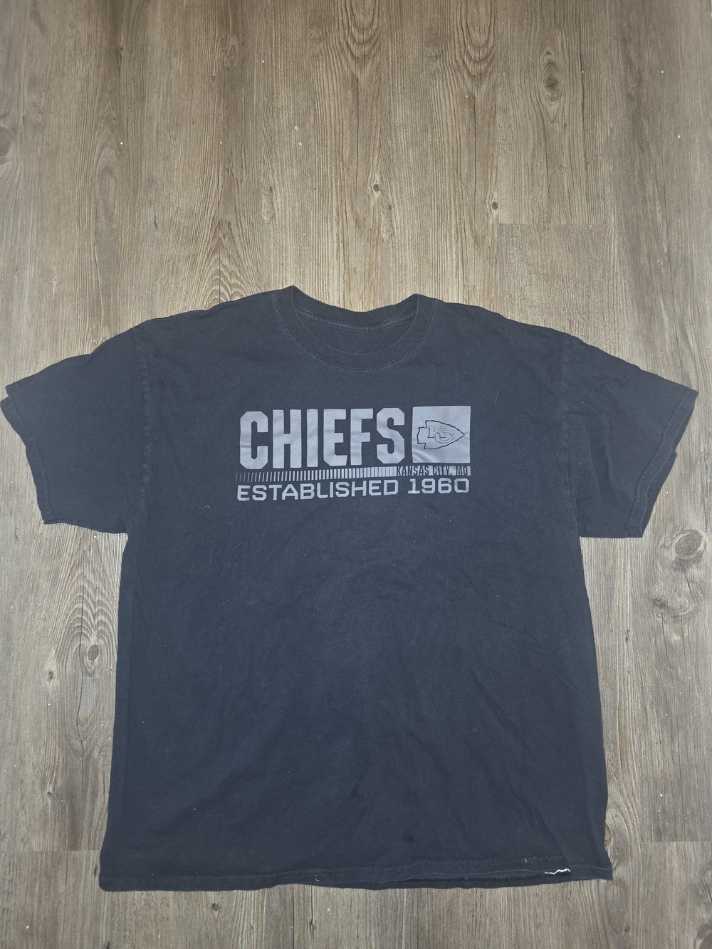 Kansas City Chiefs Black Graphic Tee - Established 1960